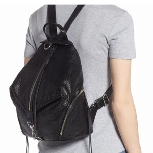 Rebecca Minkoff Julian Large Black Leather Backpack